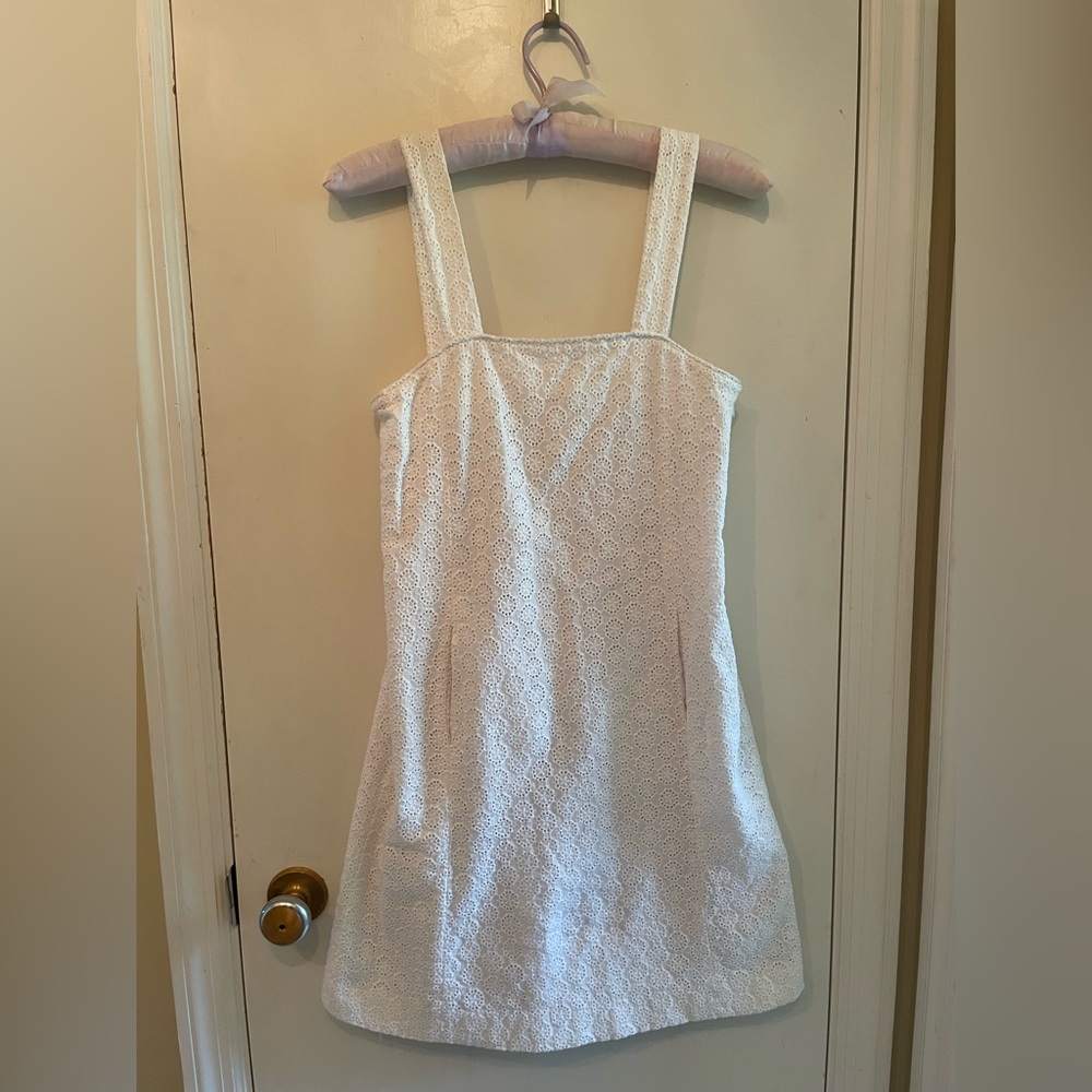 Lilly Pulitzer white eyelet dress, girls’ size 12